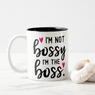 Ich bin nicht bossy zweifarbige tasse