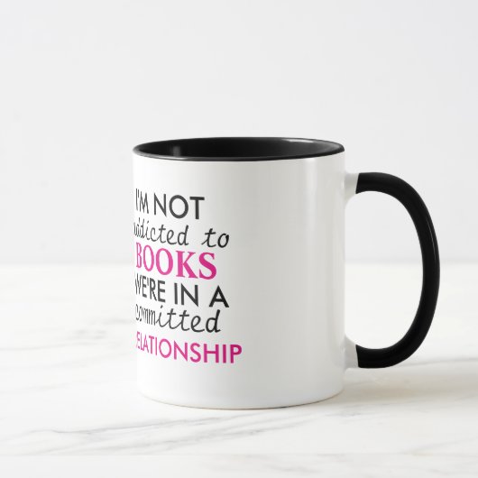 Ich bin nicht bücherabhängig tasse (Rechts)