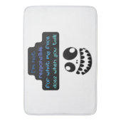 Ich bin nicht dafür verantwortlich, was mein Gesic Badematte (Vorderseite Vertikal)