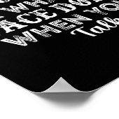 Ich bin nicht dafür verantwortlich, was mein Gesic Poster (Ecke)