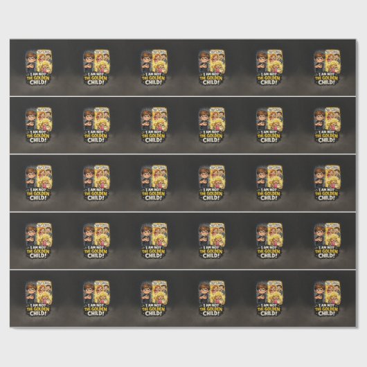 Ich bin nicht das goldene Kind Geschenkpapier (Flach)