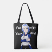Ich bin nicht dein Dienstmädchen Tasche (Rückseite)