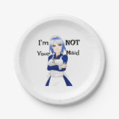 Ich bin nicht dein Haushaltspapier Pappteller (Vorderseite)