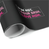 Ich bin nicht deine Brühe Liebe Mama Groovy Mother Geschenkpapier (Rolleneckpunkt)