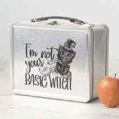 Ich bin nicht deine Grundhexe - Schwarze Katze Metall Brotdose (Beispiel)