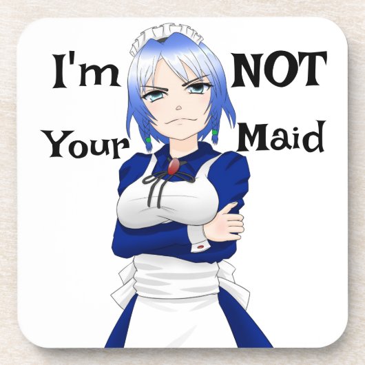 Ich bin nicht deine überdachte Getränkekappe Getränkeuntersetzer (Vorderseite)