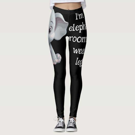 Ich bin nicht der Elefant im Zimmer Leggings (Vorderseite)
