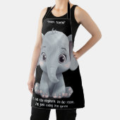 Ich bin nicht der Elefant im Zimmer Schürze (InSitu)