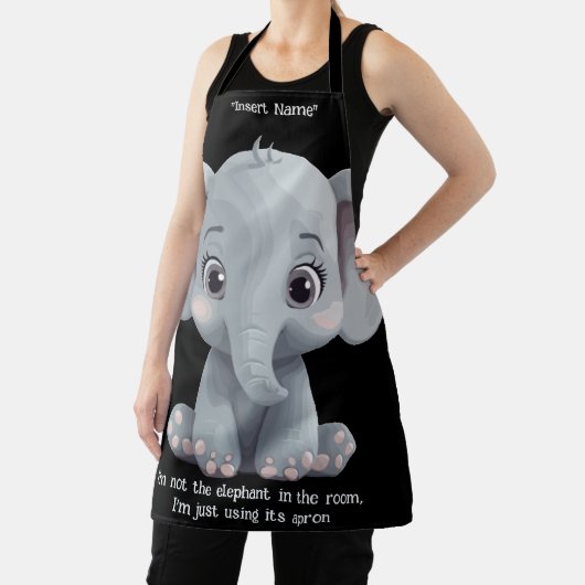 Ich bin nicht der Elefant im Zimmer Schürze (InSitu)