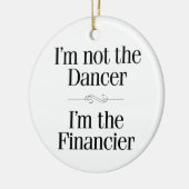 Ich bin nicht der Tänzer Keramik Ornament (Links)