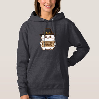 Ich bin nicht der Truthahn Lustige Thanksgiving-Ka Hoodie