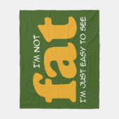 Ich bin nicht dick fleecedecke (Vorderseite)