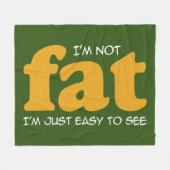 Ich bin nicht dick fleecedecke (Vorderseite (Horizontal))