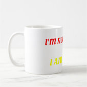 Ich bin nicht dick, ich bin 3D, lustiges Mem Kaffeetasse (Links)