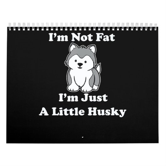 Ich bin nicht dick im husky | lustiges Geschenk fü Kalender (Titelbild)