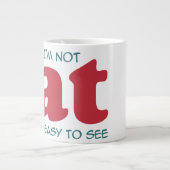 Ich bin nicht dick Jumbo-Tasse (Vorderseite)