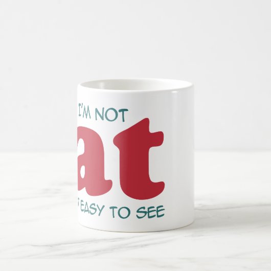 Ich bin nicht dick kaffeetasse (Mittel)