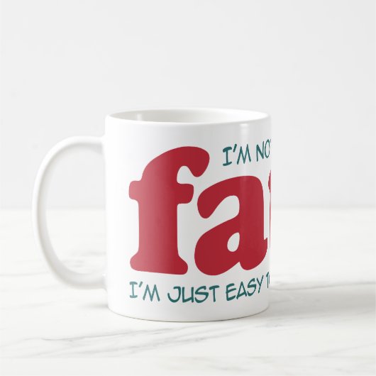 Ich bin nicht dick kaffeetasse (Links)