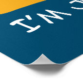 Ich bin nicht dick poster (Ecke)