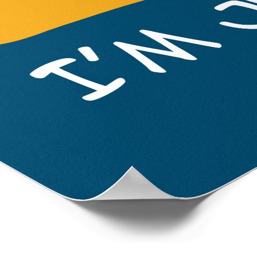 Ich bin nicht dick poster (Ecke)