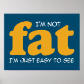 Ich bin nicht dick poster (Vorne)