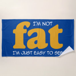 Ich bin nicht dick strandtuch