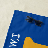 Ich bin nicht dick strandtuch (Beispiel)