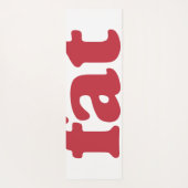 Ich bin nicht dick yogamatte (Rückseite)