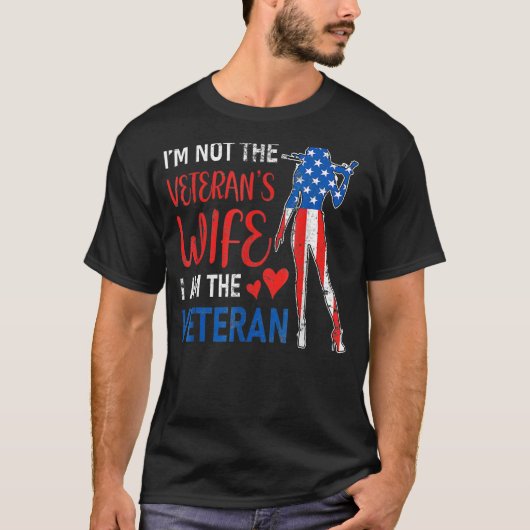 Ich bin nicht die Ehefrau der Veteranen T-Shirt (Vorderseite)