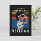 Ich bin nicht die Ehefrau des Veteranen, der Veter Einladung (Stehend Vorderseite)