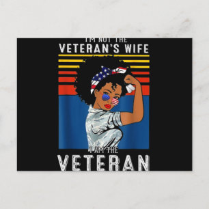 Ich bin nicht die Ehefrau des Veteranen, der Veter Postkarte