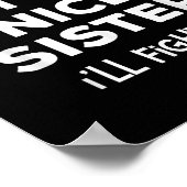 Ich bin nicht die nette Schwester, die ich gegen Y Poster (Ecke)