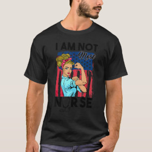 Ich bin nicht die Niedliche amerikanische Flagge S T-Shirt