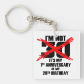 Ich bin nicht dreißig schlüsselanhänger (Vorderseite)