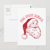 Ich bin nicht echt postkarte (Vorne/Hinten)