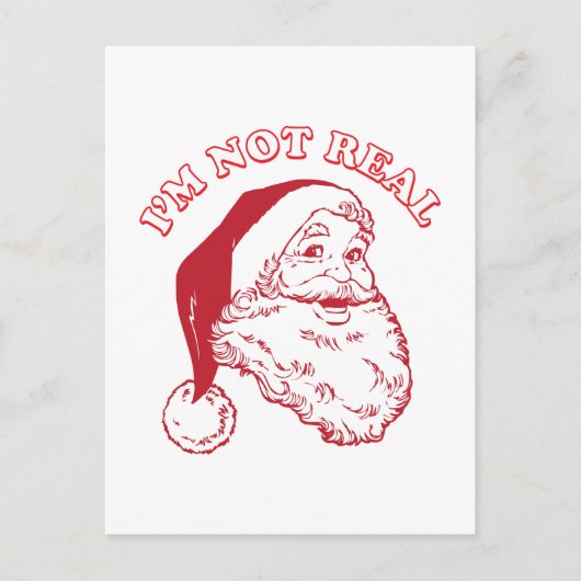 Ich bin nicht echt postkarte (Vorderseite)