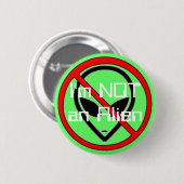 Ich bin NICHT ein alien Button (Vorne & Hinten)