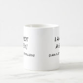 Ich bin nicht ein Aussenseiter! Kaffeetasse (Mittel)