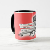 Ich bin nicht ein heißes Verwirrungs-Spieleins Tasse (Vorderseite Links)