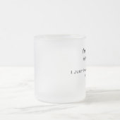 Ich bin nicht ein Hipster-- Bier-Tasse Mattglastasse (Mittel)