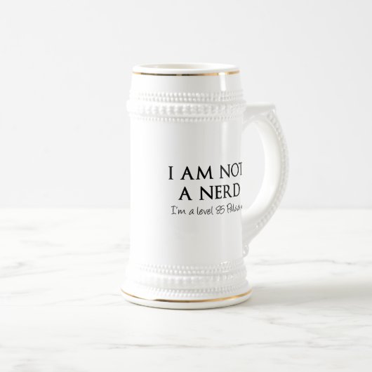 Ich bin nicht ein Nerd, ich bin ein Niveau 85 Bierglas (VorderseiteRechts)