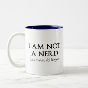 Ich bin nicht ein Nerd, ich bin ein Niveau 85 Zweifarbige Tasse