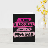 Ich bin nicht ein normaler Vater, ich bin ein cool Karte (Gelbe Blume)