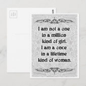 Ich bin nicht ein - positives Zitat Postkarte (Vorne/Hinten)