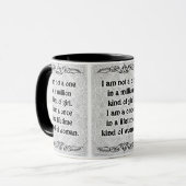 Ich bin nicht ein - positives Zitat Tasse (Vorderseite Links)
