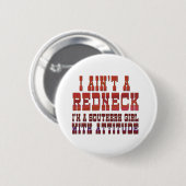 Ich bin nicht ein Redneck Button (Vorne & Hinten)