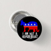 Ich bin nicht ein Republikrat Knopf Button (Vorne & Hinten)
