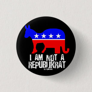 Ich bin nicht ein Republikrat Knopf Button