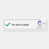 Ich bin nicht ein Roboter - Autoaufkleber (Vorne)
