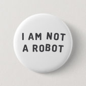 Ich bin nicht ein Roboter Button (Vorderseite)